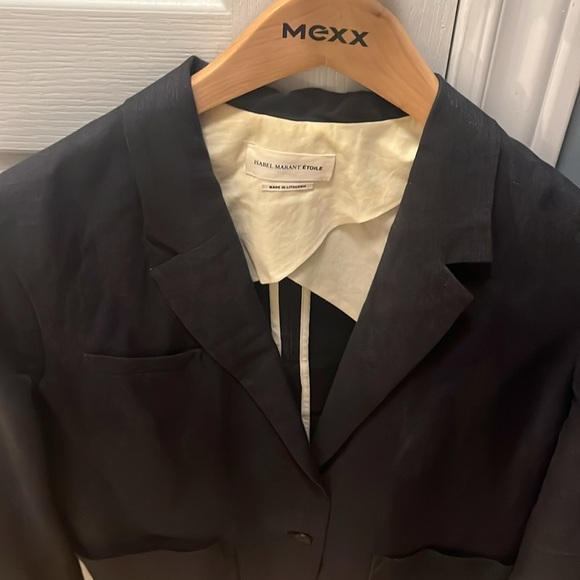 Isabel Marant Etoile Navy Linen Cotton Blend - Picture 2 of 9